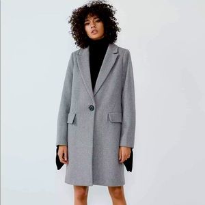 *SOLD*** ZARA - GREY WOOL COAT